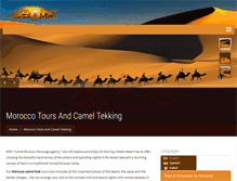 Tablet Screenshot of camelbivouac-merzouga.com